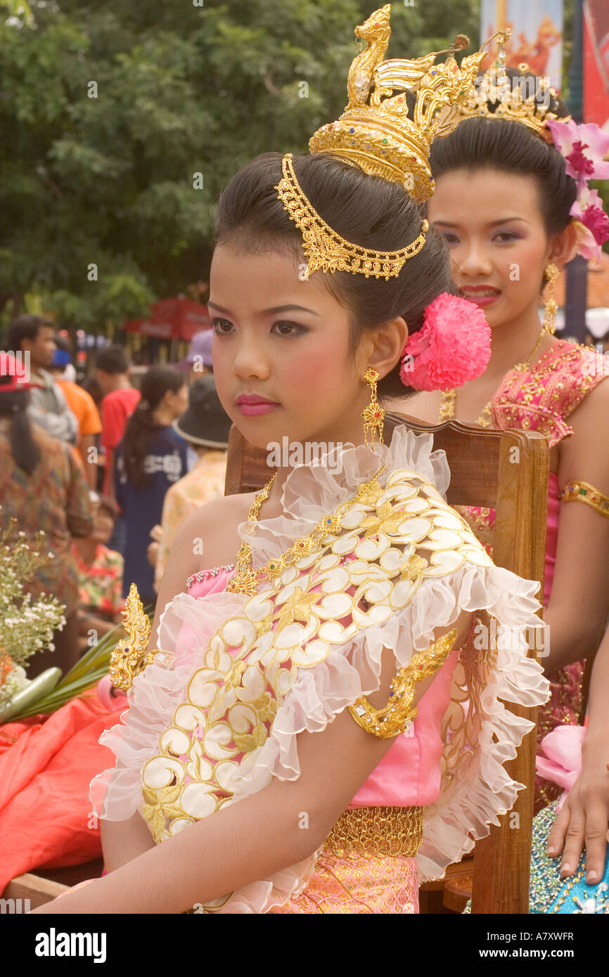 La Thaïlande, Ubon Ratchathani, Festival de bougie Banque D'Images