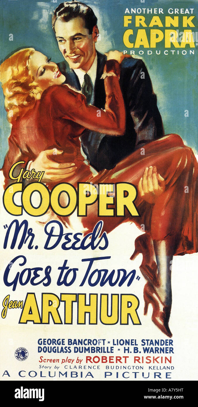 MR Smith Goes to Town affiche pour 1936 Colombie-Britannique avec Gary Cooper Banque D'Images