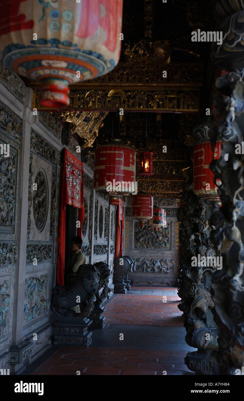 Khoo Kongsi, un clan chinois chambre à Georgetown, Penang, Malaisie. Banque D'Images