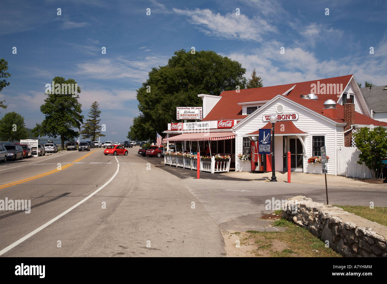Wilson's Restaurant et magasin de crème glacée Éphraïm Wisconsin Banque D'Images