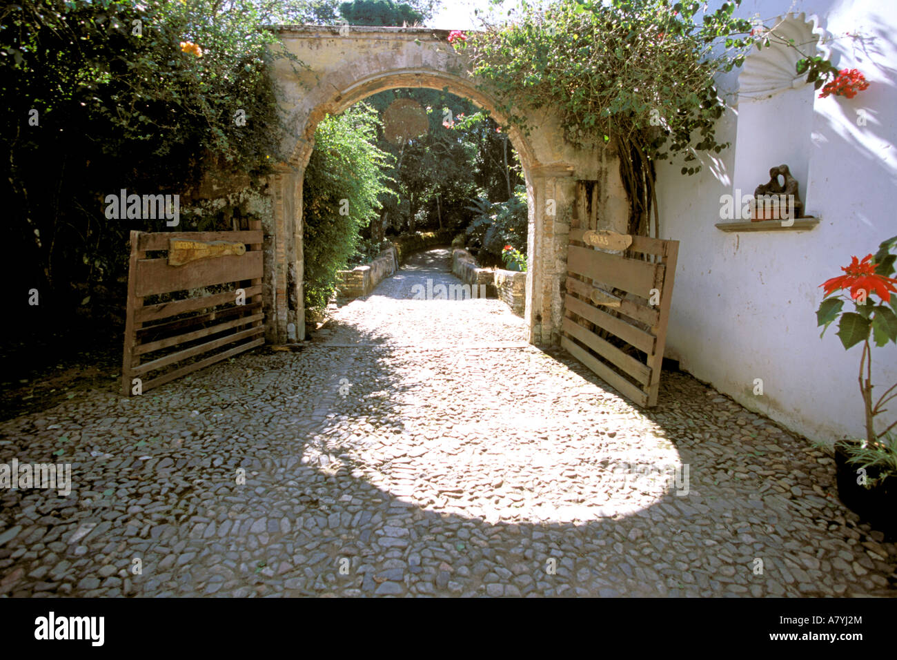 L'Amérique centrale, Mexique, Puerto Vallarta, San Sebastian. Hacienda San Antonio Banque D'Images