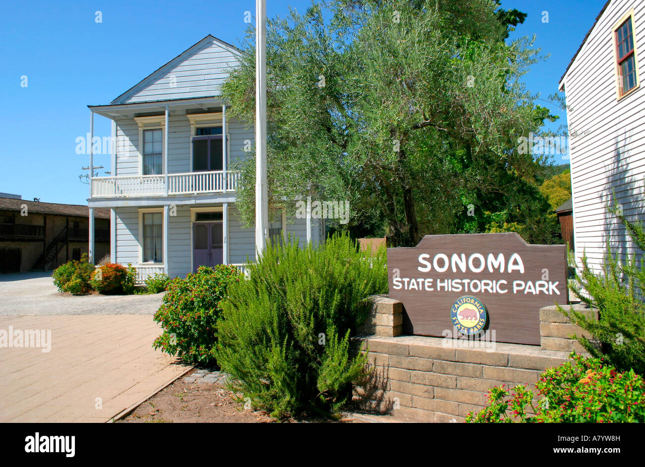 États-unis, Californie, Sonoma State Historic Park. Banque D'Images