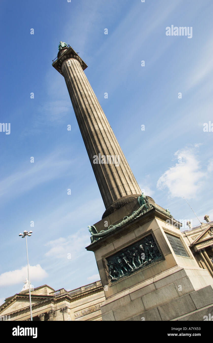 Monument de Wellington, St Georges Plateau, Liverpool, Merseyside, England, UK Banque D'Images