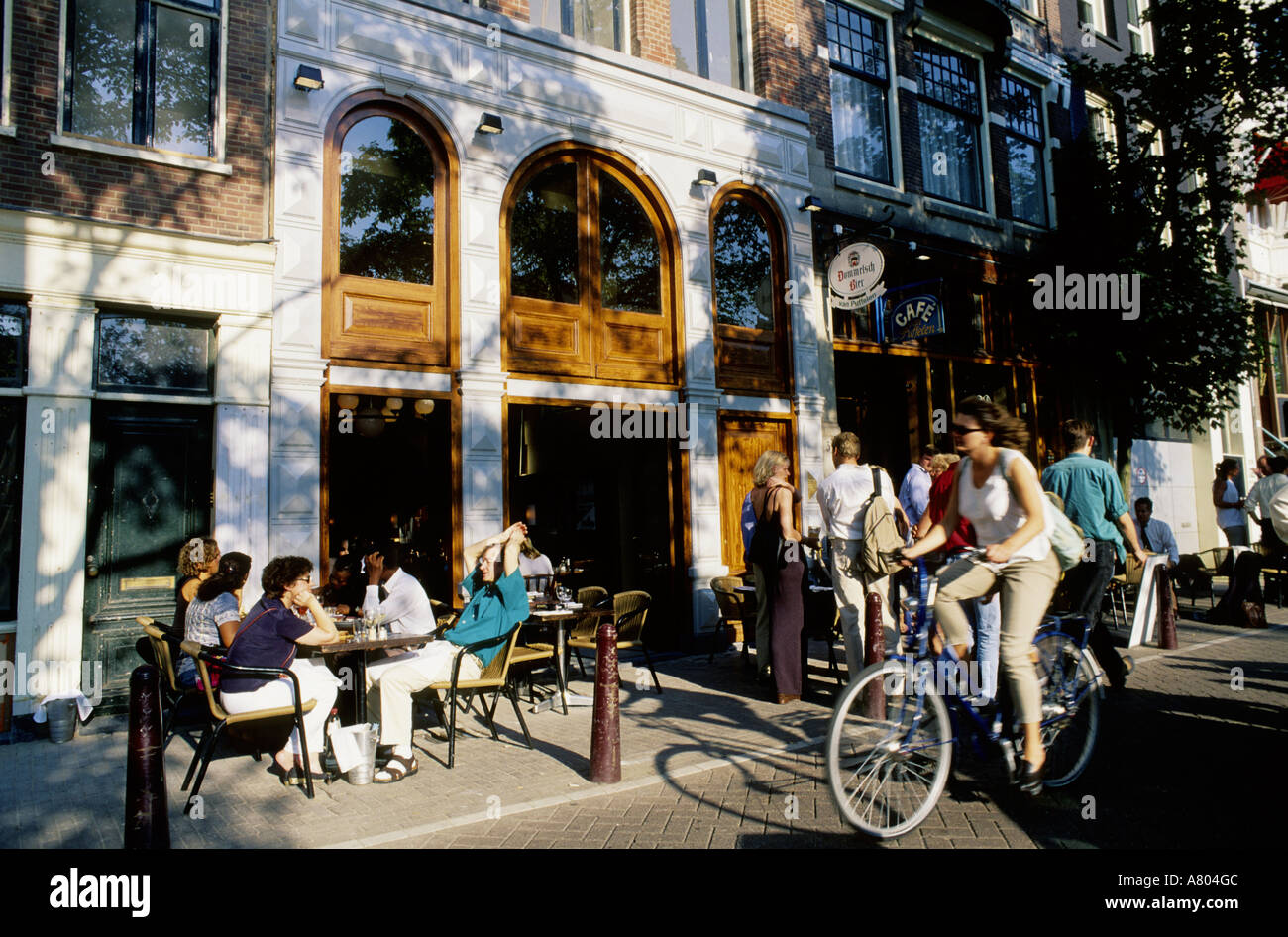 Pays-bas, le nord de la Province de Hollande, Amsterdam, Van Puffelen Café, Prinsengracht 375 Banque D'Images