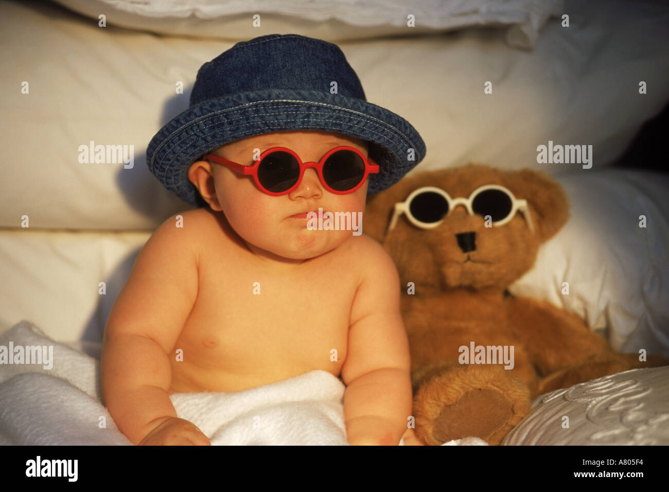 Et Bebe Ours Buddy Avec Des Lunettes Photo Stock Alamy