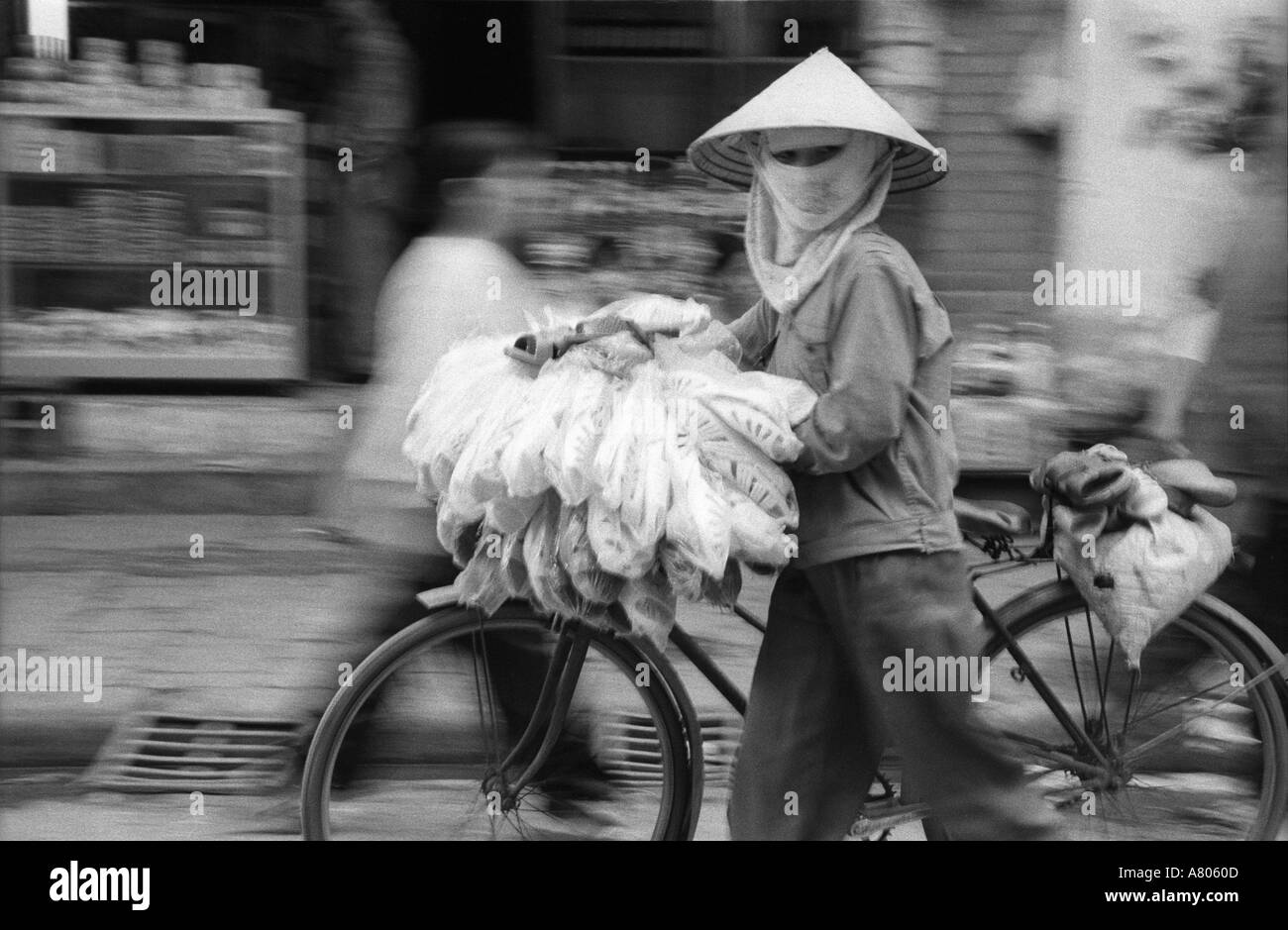 Scène de rue Hanoi Vietnam Banque D'Images