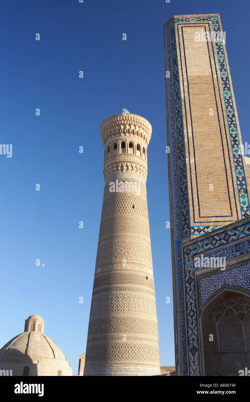 Minaret Kalon de Boukhara Banque D'Images