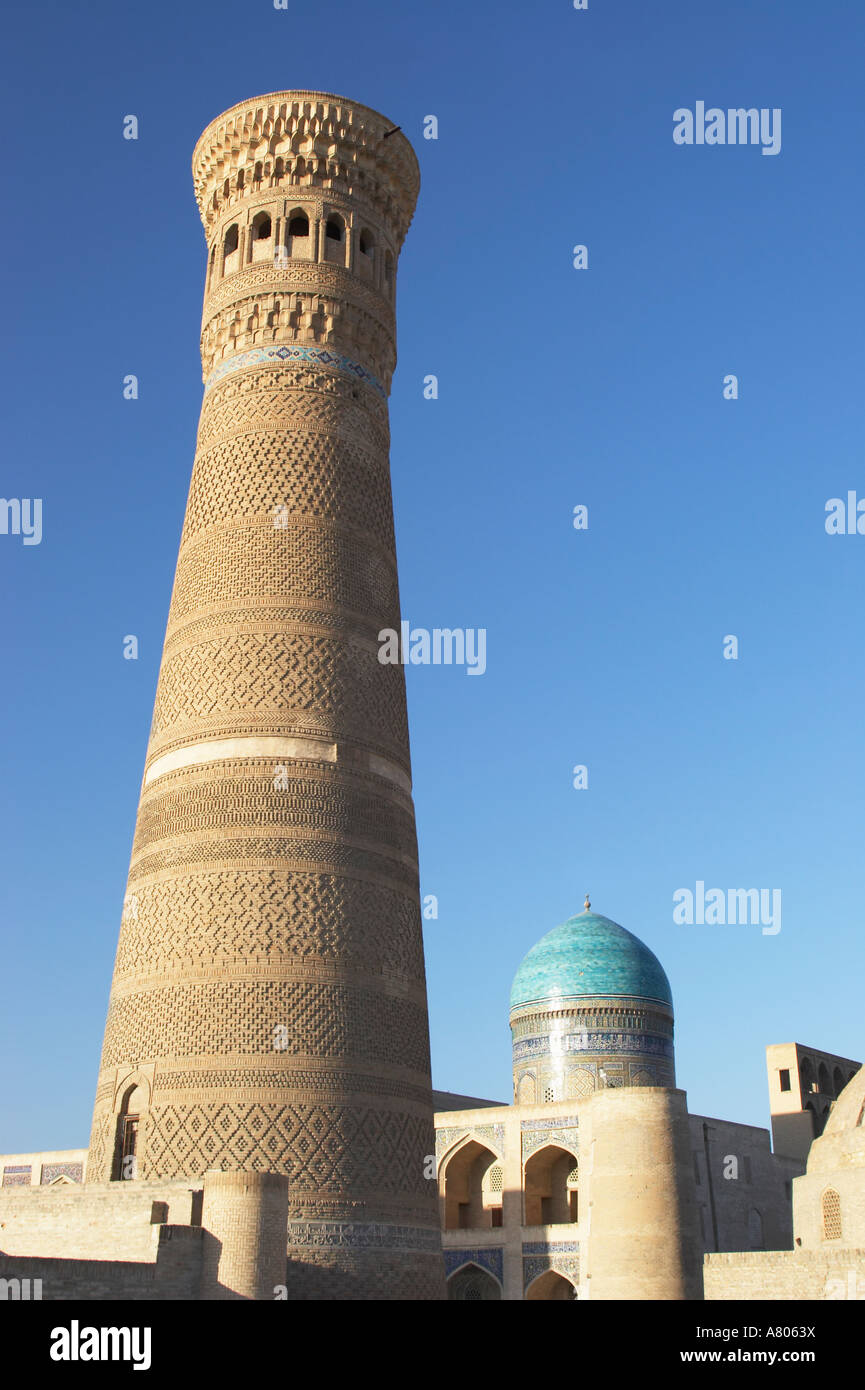 L'Ouzbékistan, Boukhara, Minaret Kalon Banque D'Images