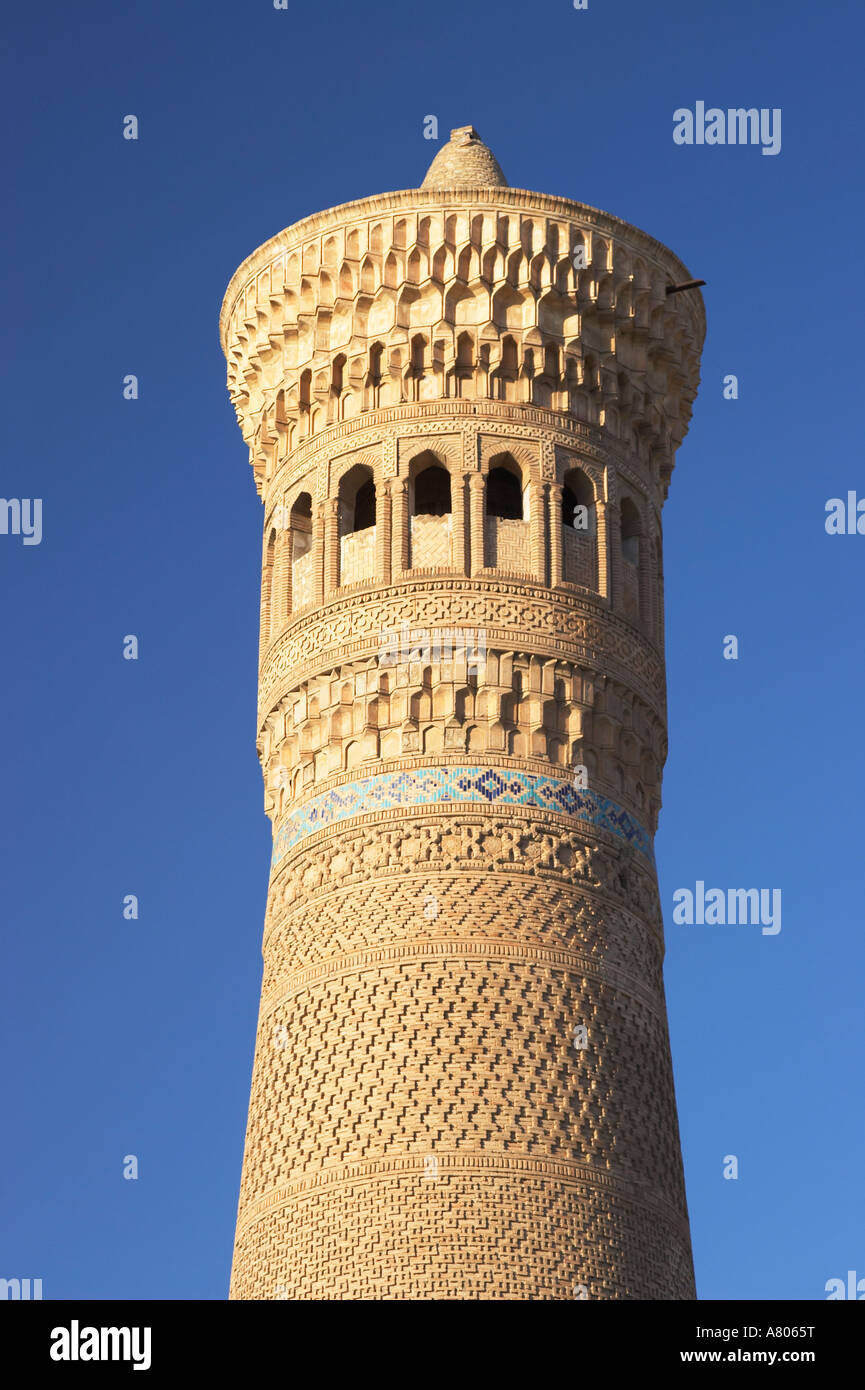 Minaret Kalon de Boukhara Banque D'Images