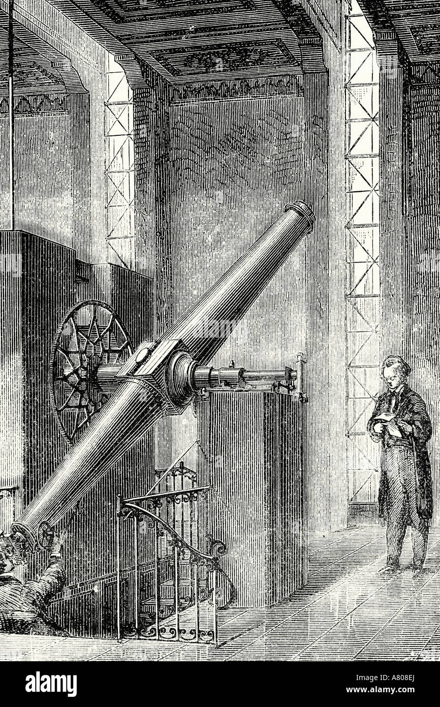 L'Observatoire de Paris. La France. Illustration d'antiquités. 1882 Banque D'Images