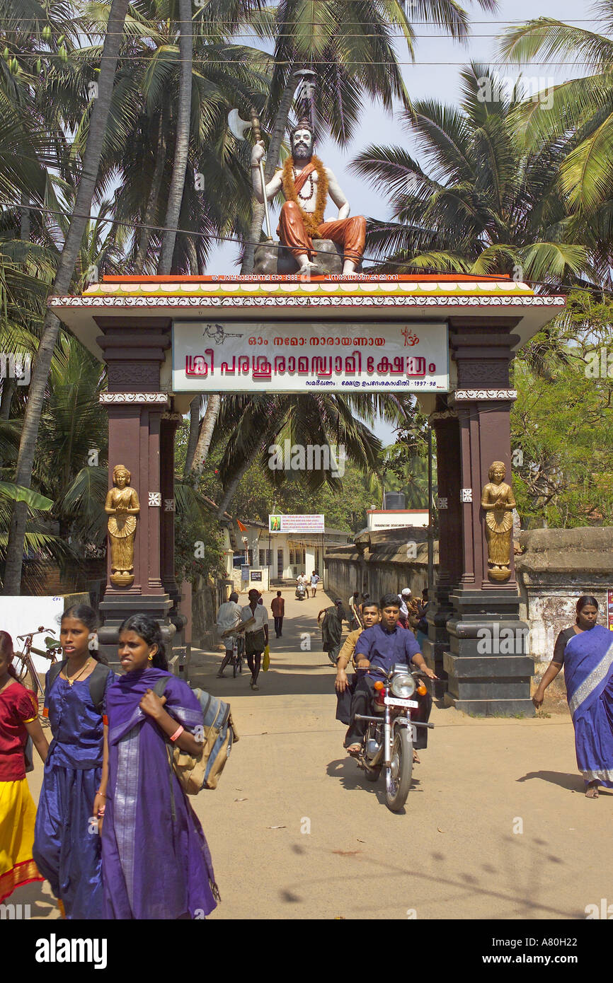 Trivandrum, Kerala, Temple Hindou Banque D'Images