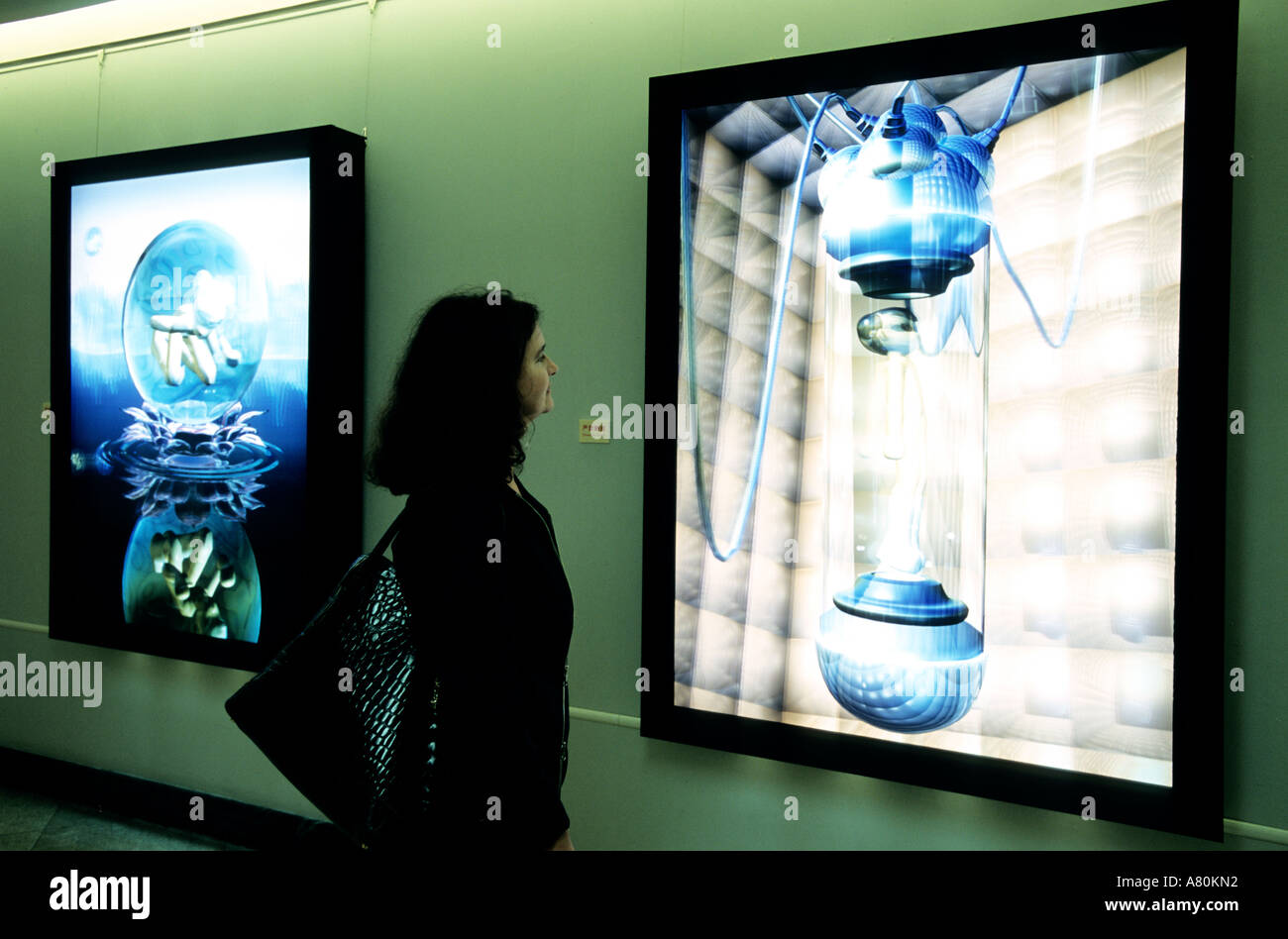 La Chine, la ville de Shanghai, Musée d'Art Moderne Banque D'Images