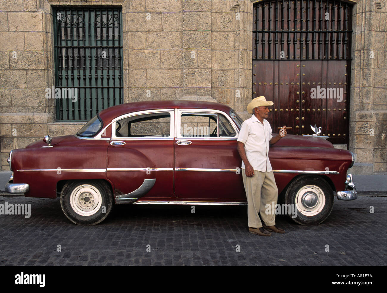 1950 voiture américaine, La Havane, Cuba Banque D'Images