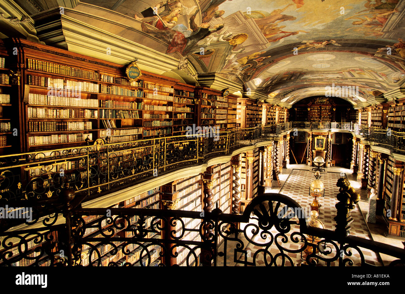 République tchèque, Prague, Stare Mesto, bibliothèque Clementinum Photo  Stock - Alamy