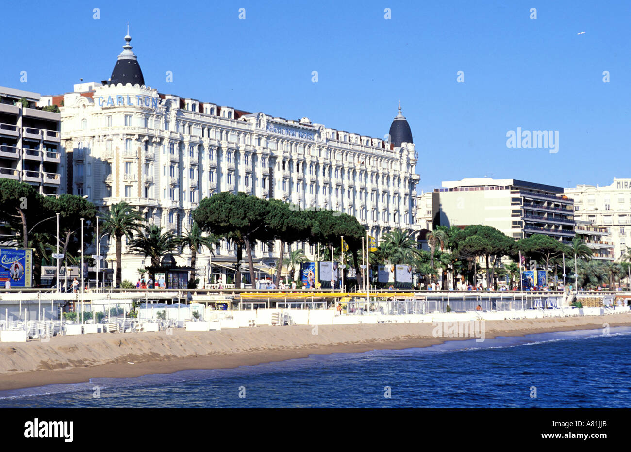 France, Alpes Maritimes, Cannes, le Carlton Hotel (hôtel du palais sur la Croisette) Banque D'Images