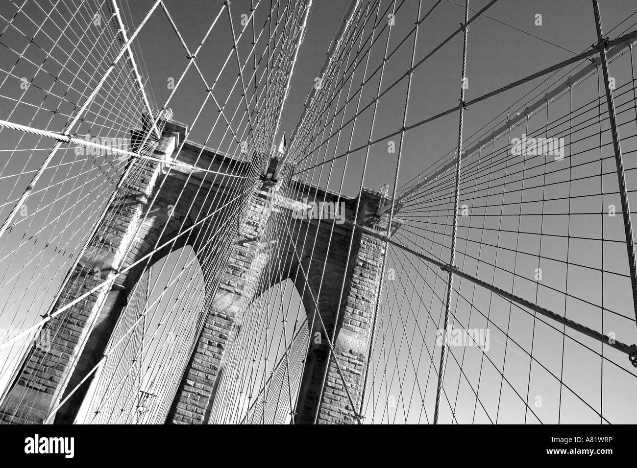 Le Pont de Brooklyn New York City Banque D'Images