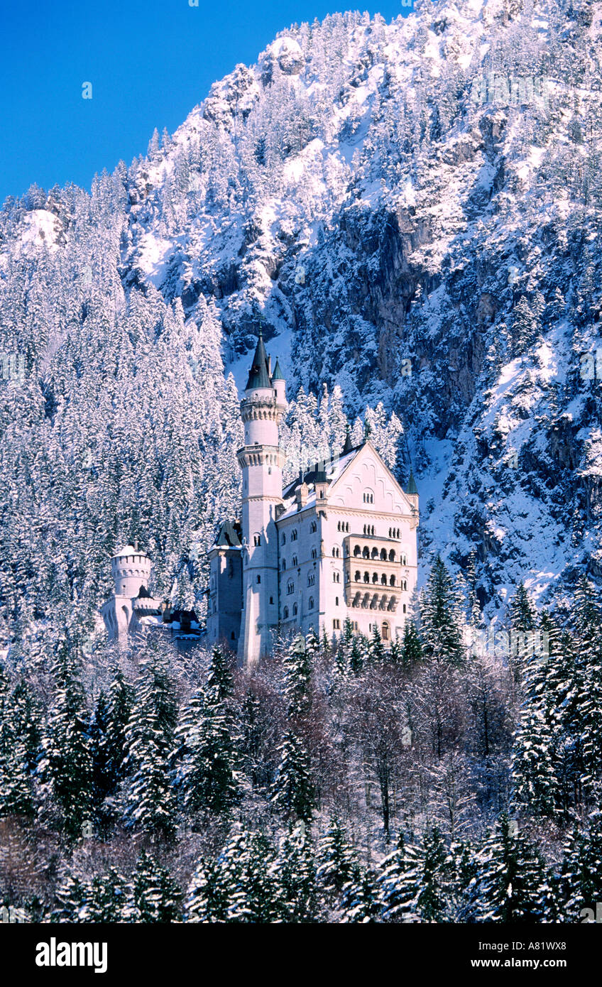 L'Allemagne, la Bavière, le château de Neuschwanstein, le château de