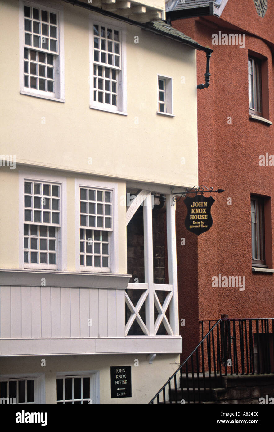 John Knox House, Royal Mile, Édimbourg, Écosse Banque D'Images