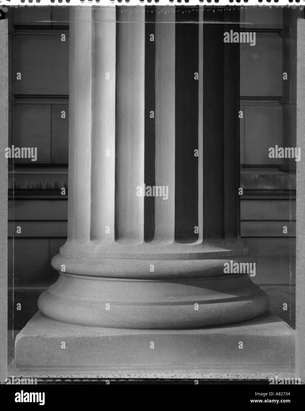 Base de colonne d'architecture Banque D'Images
