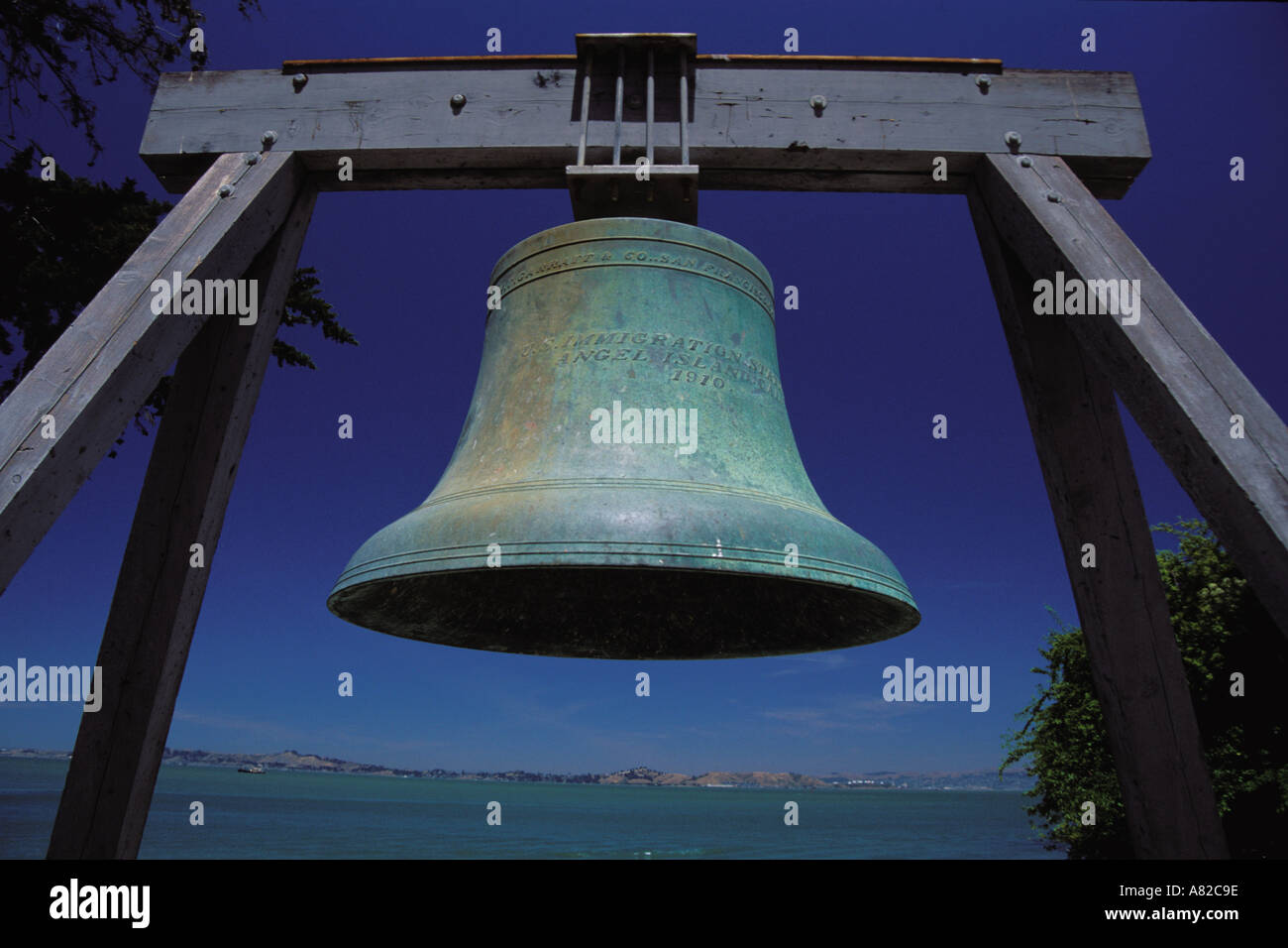 La Californie, San Francisco Bay, Bell, la Chine Cove, Angel Island State Park Banque D'Images
