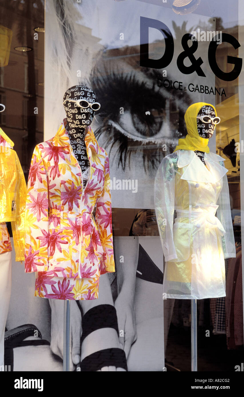 L'Italie, Lazio, Rome, "Dolce et Gabannaî shop Banque D'Images