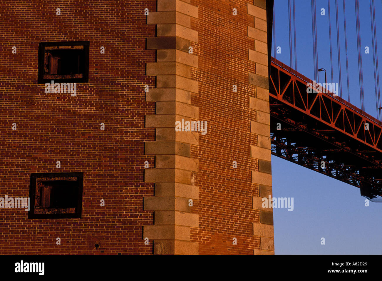 La Californie, San Francisco, Fort Point, GGNRA Banque D'Images