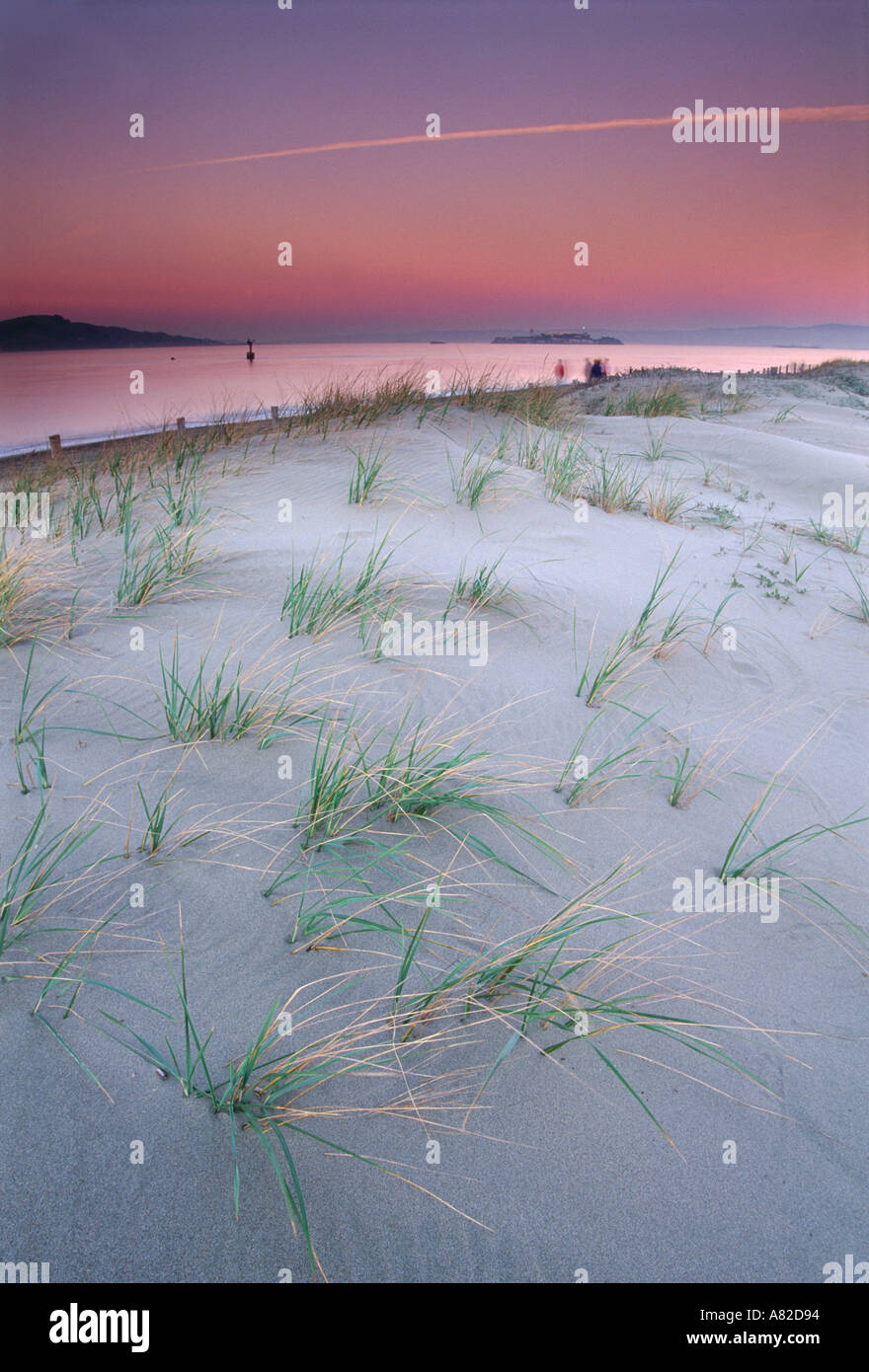 La Californie, San Francisco, Crissy Field, GGNRA, East Beach Banque D'Images
