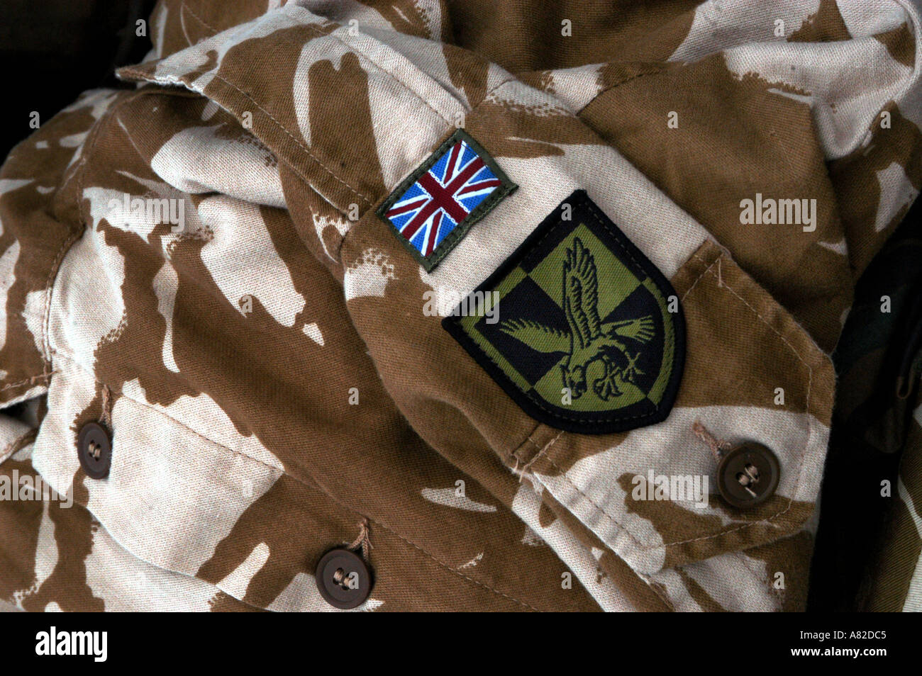 Les préparatifs de guerre de l'Iraq, Colchester, casernes de l'Angleterre. 2003 3 Para 16 Brigade d'assaut aérien montrent leur kit. Banque D'Images