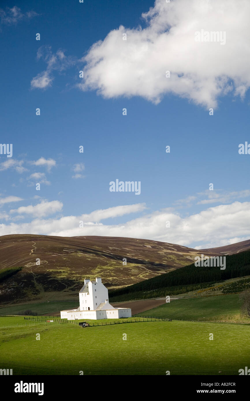 La vue stratégique Corgarff Castle historique dans Strathdon, Aberdeenshire, Scotland, UK   Repères écossais Banque D'Images