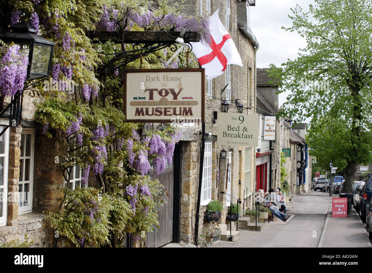 Stow on the Wold dans le Gloucestershire. Sheep Street Banque D'Images