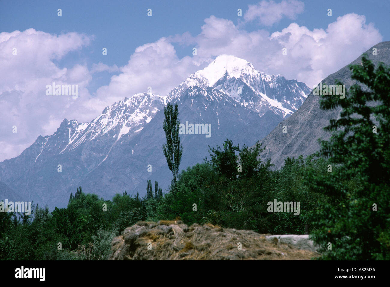 L'Azad Cachemire Pakistan Rakaposhi 7788MT Gilgit m Banque D'Images