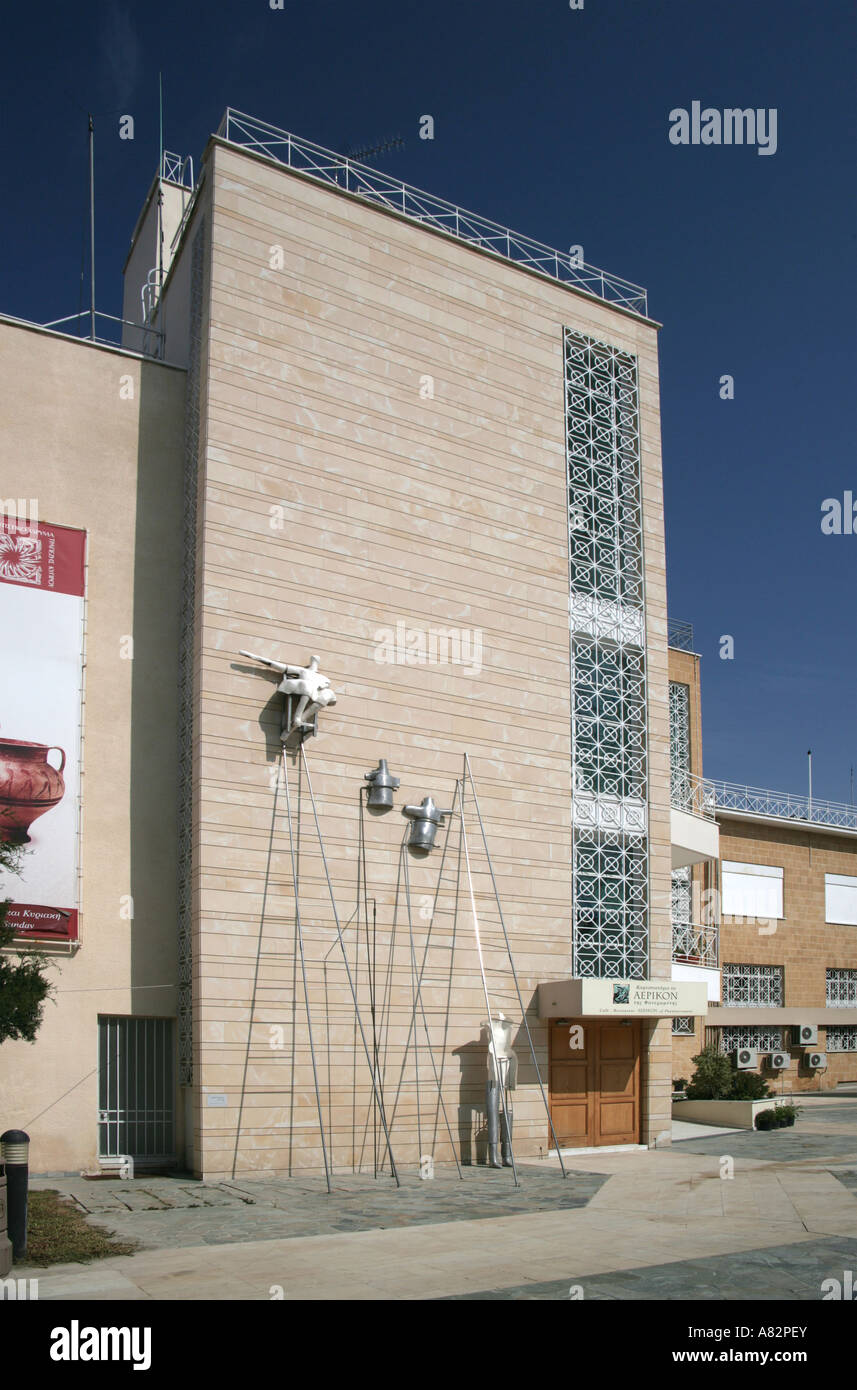Nouveau Musée au sud de la vieille ville de Nicosie Chypre Banque D'Images