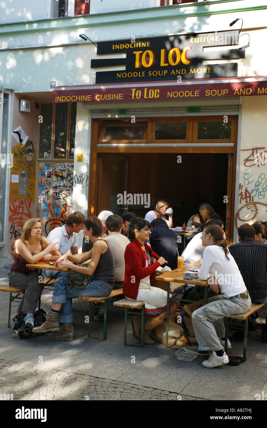 Berlin Kreuzberg à Loc Indochine cuisne restauration rapide Banque D'Images