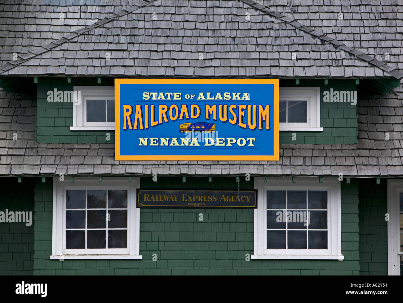 État de l'Alaska Railroad Museum, Nenana, Alaska, USA Banque D'Images