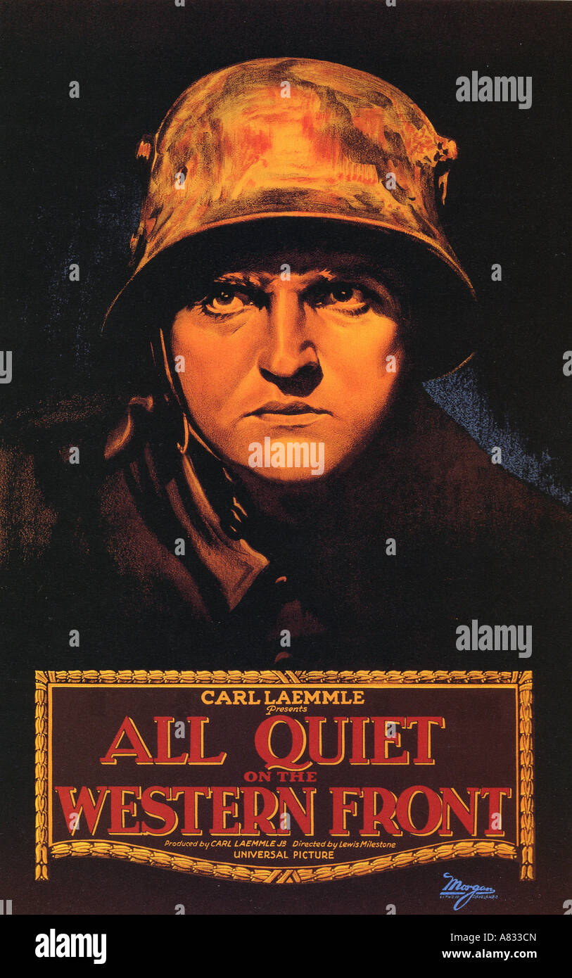 L'- affiche pour 1930 classic film universel avec Lew Ayres Banque D'Images