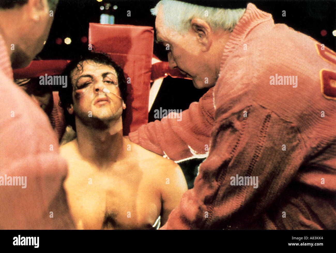 ROCKY Sylvester Stallone dans le film d'UC 1976 Banque D'Images