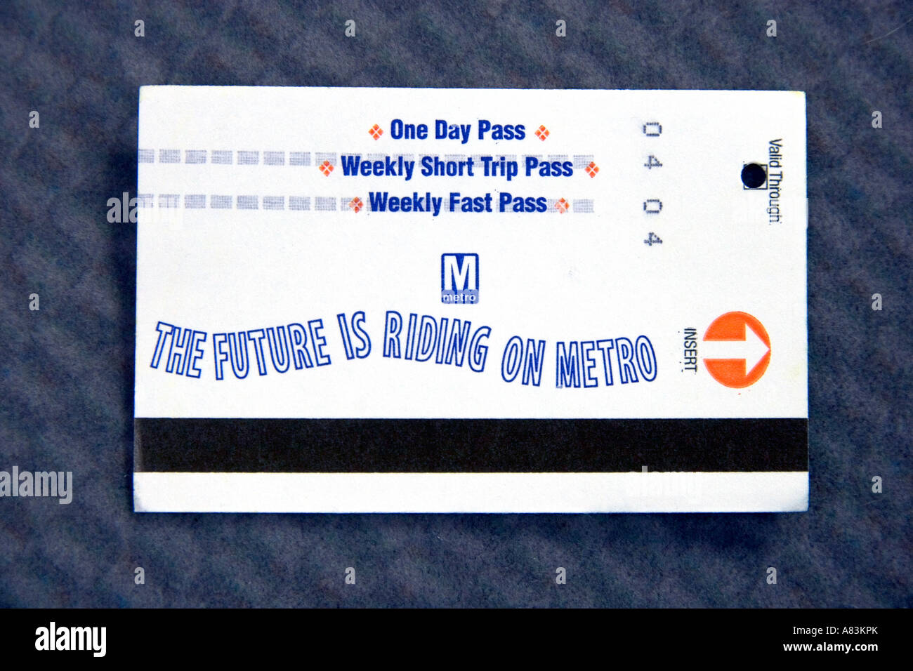 Daily version papier de la carte Métro pour le système Metrorail à Washington D C Banque D'Images