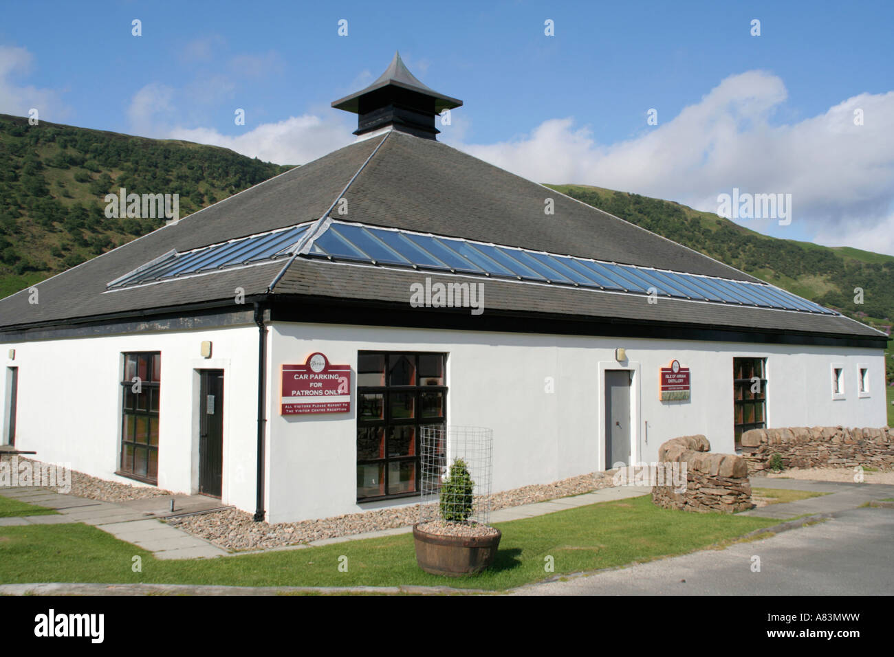 Lochranza scotch whisky distillery Ecosse Royaume-Uni isle of arran Banque D'Images