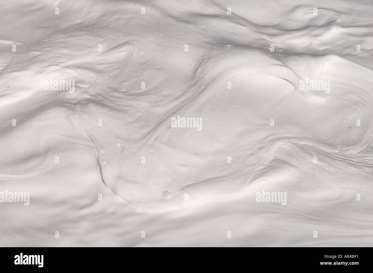 Tempête de coastFoam Oregon océan baratté à Devil s Cape Perpetua de désabonnement sur la côte de l'Oregon Banque D'Images