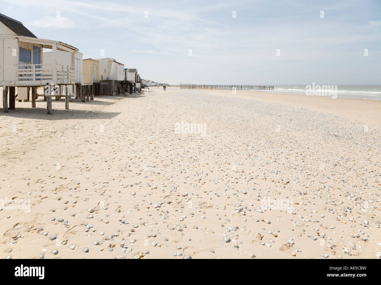 Plage Calais France Banque D'Images