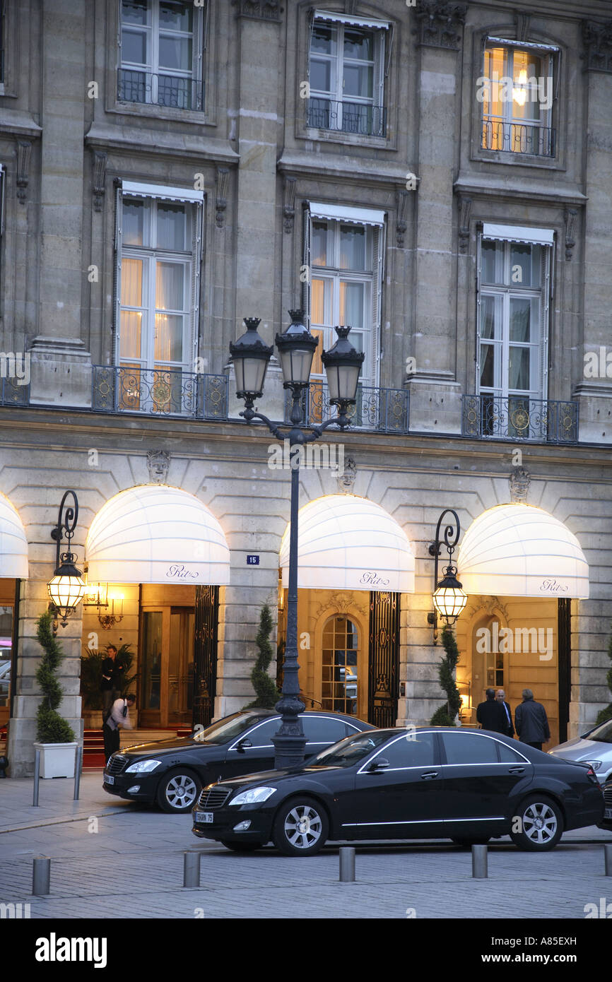 Hôtel Ritz, place Vendôme Square, Paris, France Banque D'Images
