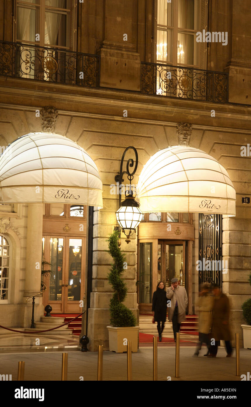 Hôtel Ritz, place Vendôme Square, Paris, France Banque D'Images