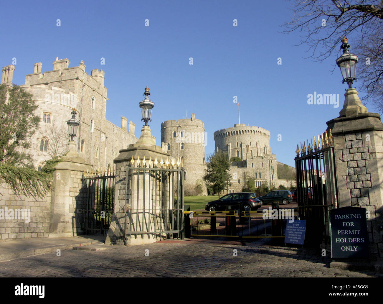 Le Château de Windsor, Windsor, Berkshire, Angleterre Banque D'Images