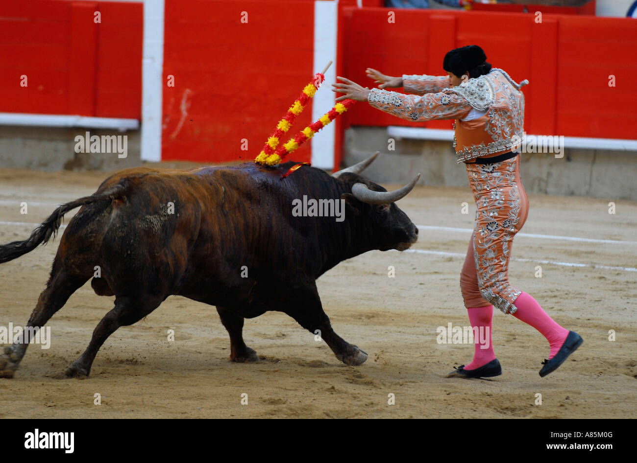 Torero espagnol barcelone catalogne espagne Banque D'Images