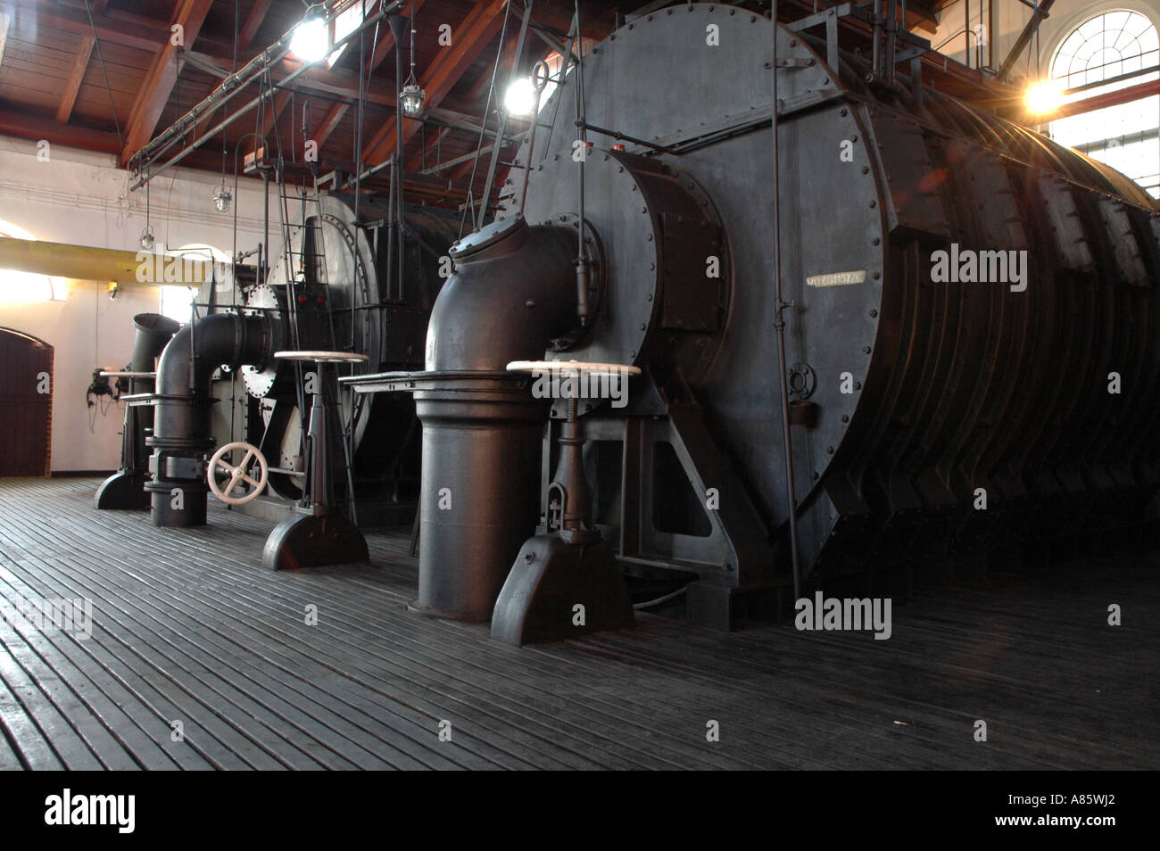 Ancien type de gaz ammoniacal, lave-linge Banque D'Images