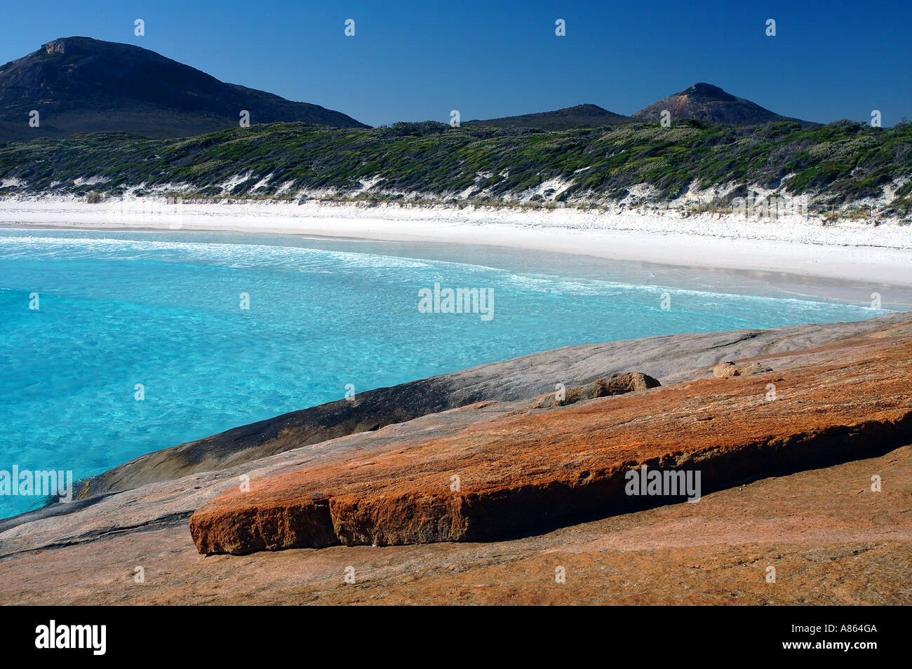 La baie de l'enfer Le Grand Parc National près de l'espérance de l'ouest de l'Australie Banque D'Images