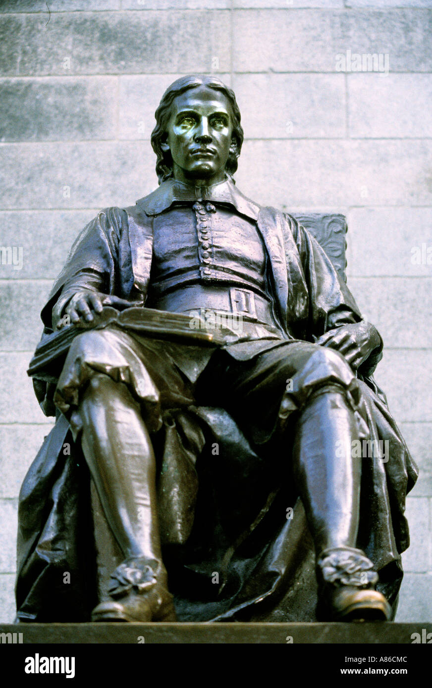 John Harvard College Cambridge University Students Banque D'Images