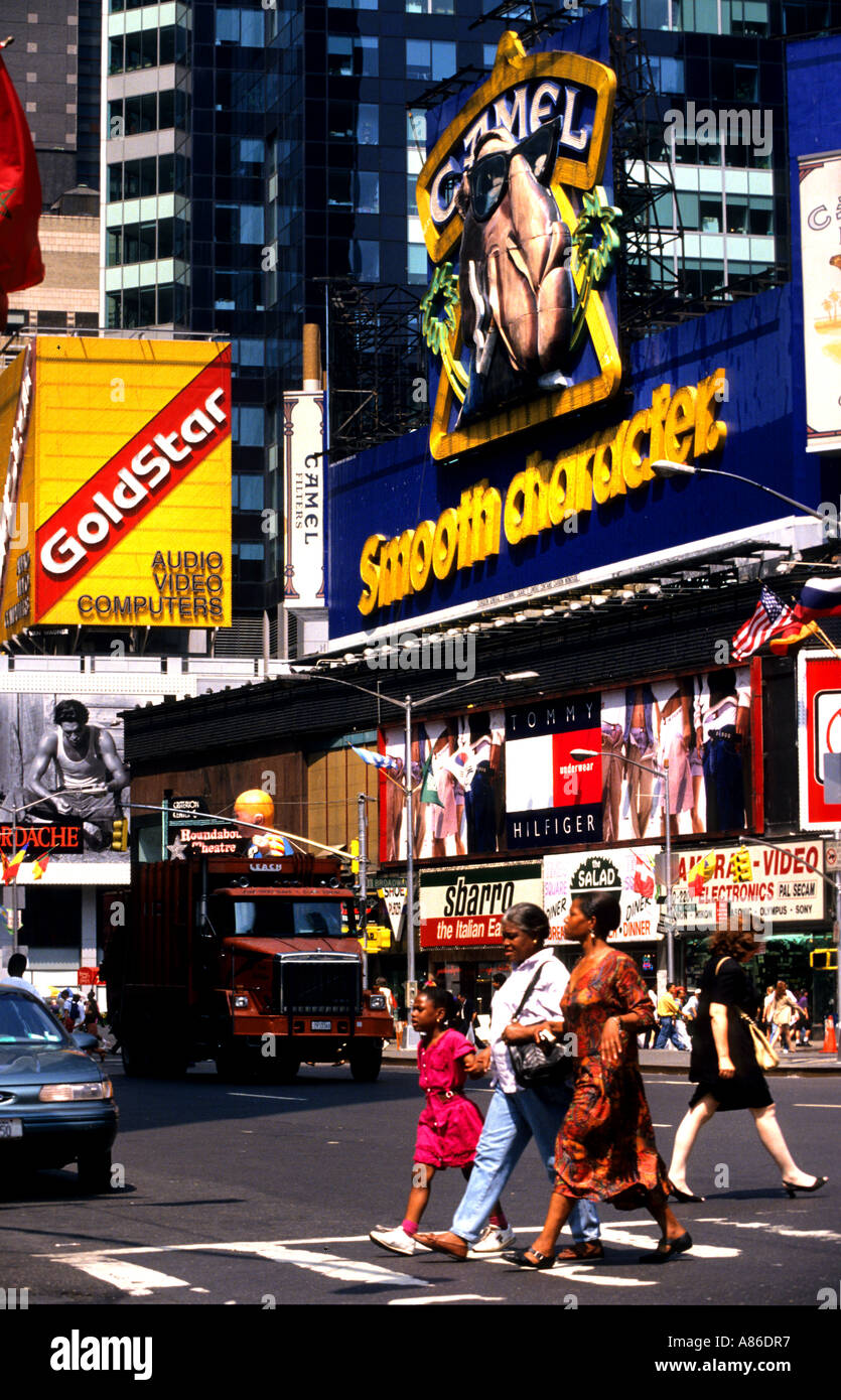 Times Square New York Broadway Musical Theatre Banque D'Images