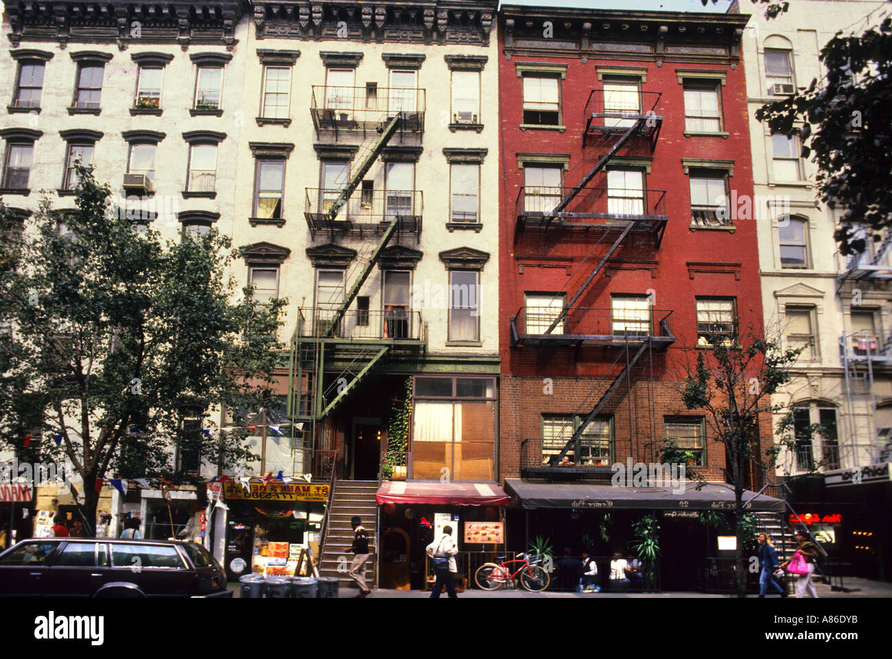 New York Manhattan East Greenwich Village Banque D'Images