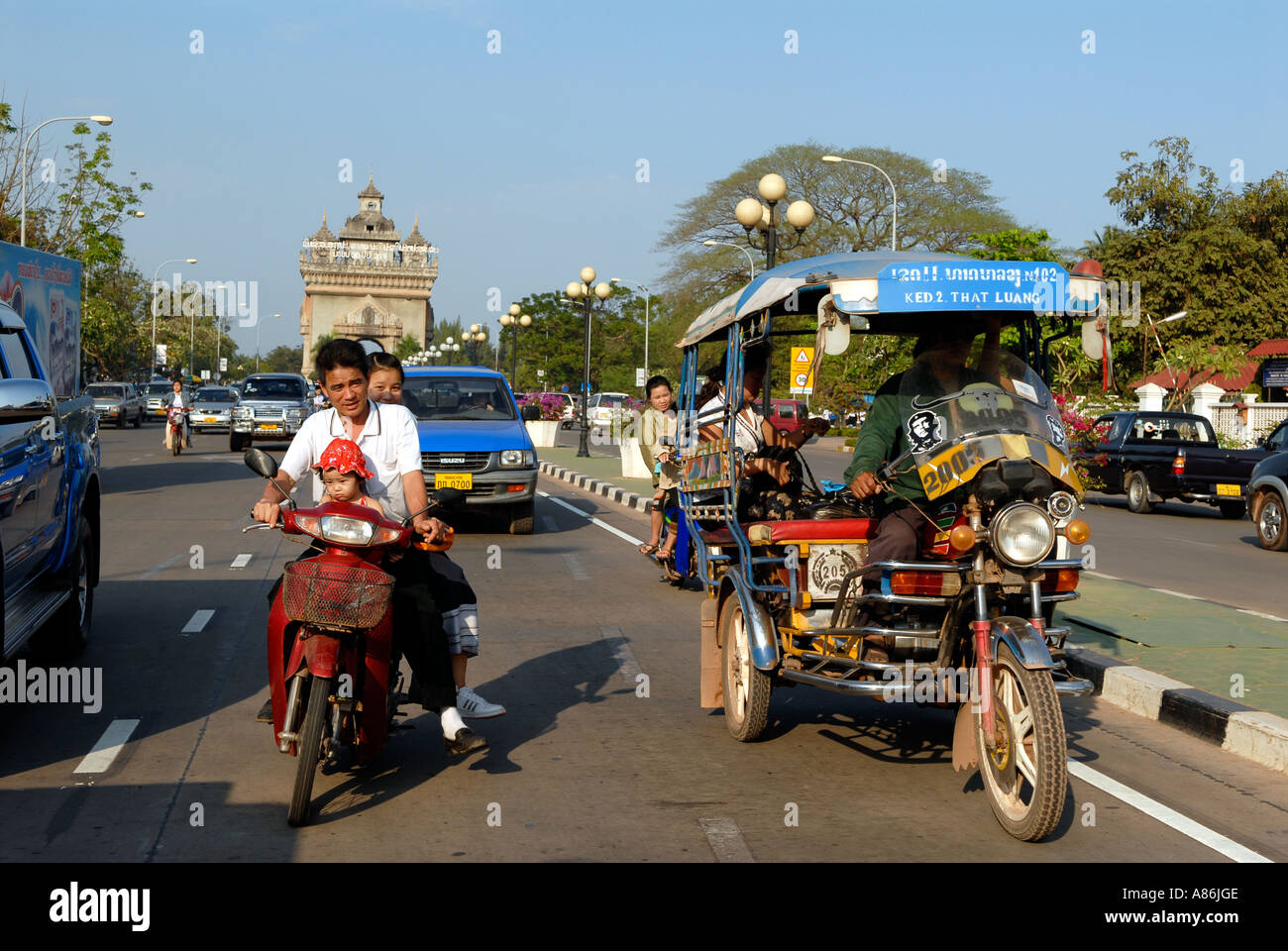 E Lan Xang Vientiane Laos Banque D'Images